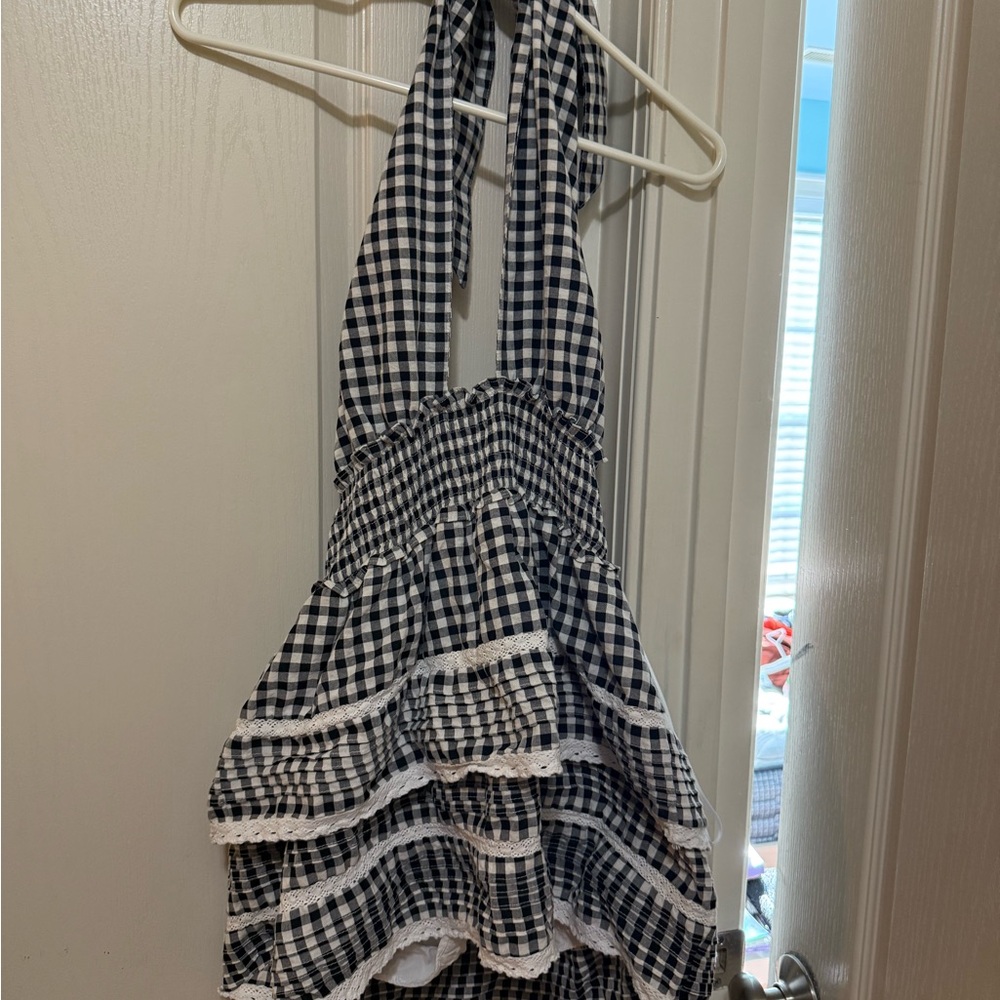 Black and white dress